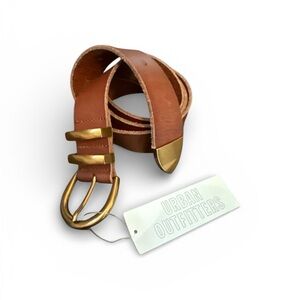 NEW NWT Urban Outfitters Brown Genuine Leather Belt size M
